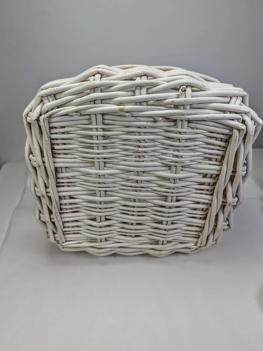 Handmade Patriotic Crochet Angel Basket Lighted Mason Jar Memorial Home Nursery